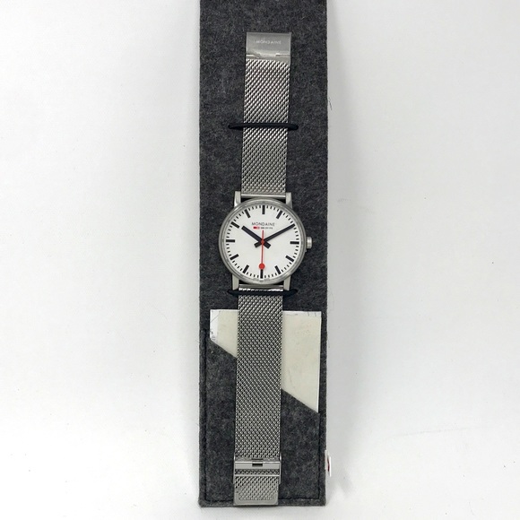Mondaine EVO2 Stainless Steel Wrist Watch, Women's Size 43mm - Silver - Picture 1 of 11